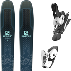 comparer et trouver le meilleur prix du ski Salomon Qst lux 92 darkblue/blue 19 + z12 b100 white/black 19 sur Sportadvice
