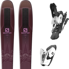 comparer et trouver le meilleur prix du ski Salomon Qst lumen 99 purple/pink + z12 b100 white/black sur Sportadvice