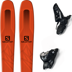 comparer et trouver le meilleur prix du ski Salomon Qst 85 orange/black 19 + squire 11 id black 19 sur Sportadvice