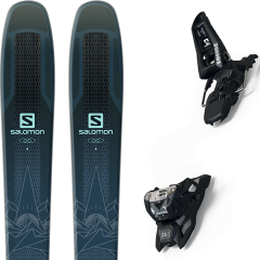 comparer et trouver le meilleur prix du ski Salomon Qst lux 92 darkblue/blue 19 + squire 11 id black 19 sur Sportadvice
