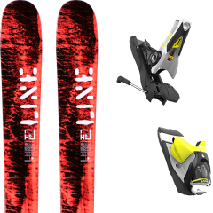 comparer et trouver le meilleur prix du ski Line Honey badger + spx 12 dual b120 concrete yellow sur Sportadvice