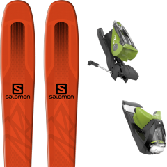 comparer et trouver le meilleur prix du ski Salomon Qst 85 orange/black 19 + nx 12 dual wtr b90 black/green 17 sur Sportadvice
