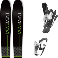 comparer et trouver le meilleur prix du ski Movement Icon ti 89 2.0 + z12 b100 white/black sur Sportadvice