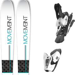 comparer et trouver le meilleur prix du ski Movement Icon 89 women + z12 b100 white/black sur Sportadvice