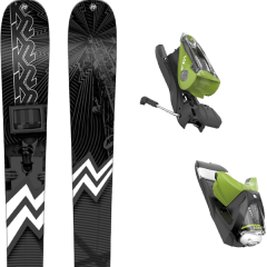 comparer et trouver le meilleur prix du ski K2 Press 19 + nx 12 dual wtr b90 black/green 17 sur Sportadvice