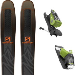 comparer et trouver le meilleur prix du ski Salomon Qst 92 black/orange 19 + nx 12 dual wtr b90 black/green 17 sur Sportadvice