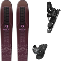 comparer et trouver le meilleur prix du ski Salomon Qst lumen 99 purple/pink 19 + warden mnc 11 black l100 19 sur Sportadvice
