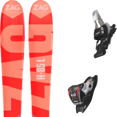 comparer et trouver le meilleur prix du ski Zag H85 lady 19 + 11.0 tp 90mm black 18 sur Sportadvice