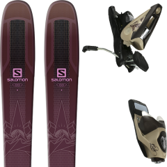 comparer et trouver le meilleur prix du ski Salomon Qst lumen 99 purple/pink 19 + nx11 w b100 bronze 11 sur Sportadvice