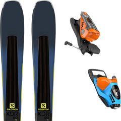 comparer et trouver le meilleur prix du ski Salomon Xdr 80 ti dark blue/lime + nx 11 b100 blue orange sur Sportadvice