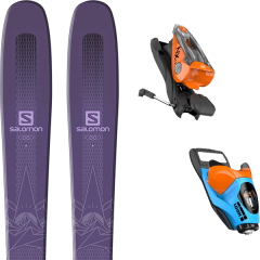 comparer et trouver le meilleur prix du ski Salomon Qst myriad 85 19 + nx 11 b100 blue orange 18 sur Sportadvice