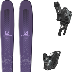 comparer et trouver le meilleur prix du ski Salomon Qst myriad 85 19 + sth2 wtr 13 black/grey 19 sur Sportadvice