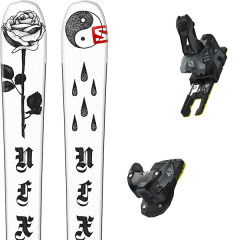 comparer et trouver le meilleur prix du ski Salomon Nfx white/black + warden mnc 13 n black/grey sur Sportadvice