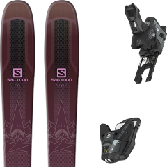 comparer et trouver le meilleur prix du ski Salomon Qst lumen 99 purple/pink 19 + sth2 wtr 13 black/grey 19 sur Sportadvice