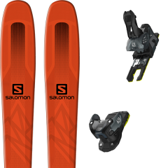 comparer et trouver le meilleur prix du ski Salomon Qst 85 orange/black 19 + warden mnc 13 n black/grey 19 sur Sportadvice