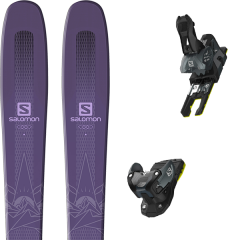 comparer et trouver le meilleur prix du ski Salomon Qst myriad 85 19 + warden mnc 13 n black/grey 19 sur Sportadvice