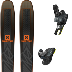 comparer et trouver le meilleur prix du ski Salomon Qst 92 black/orange 19 + warden mnc 13 n black/grey 19 sur Sportadvice