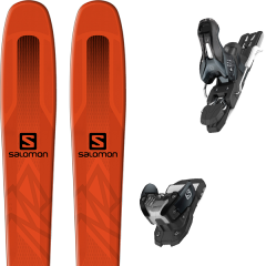 comparer et trouver le meilleur prix du ski Salomon Qst 85 orange/black 19 + warden 11 n l90 dark grey/black 19 sur Sportadvice