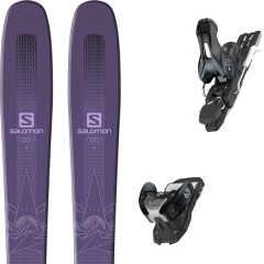 comparer et trouver le meilleur prix du ski Salomon Qst myriad 85 19 + warden 11 n l90 dark grey/black 19 sur Sportadvice