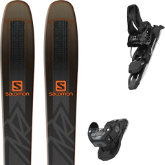 comparer et trouver le meilleur prix du ski Salomon Qst 92 black/orange 19 + warden mnc 11 black l90 19 sur Sportadvice