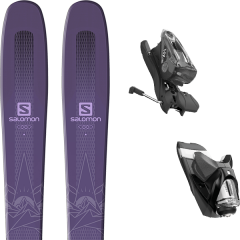 comparer et trouver le meilleur prix du ski Salomon Qst myriad 85 19 + nx 12 dual wtr b90 black sparkle 18 sur Sportadvice