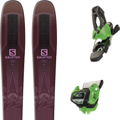 comparer et trouver le meilleur prix du ski Salomon Qst lumen 99 purple/pink 19 + tyrolia attack 11 gw green brake 100 l 19 sur Sportadvice