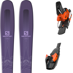 comparer et trouver le meilleur prix du ski Salomon Qst myriad 85 19 + m xt10 black/orange c 90 17 sur Sportadvice