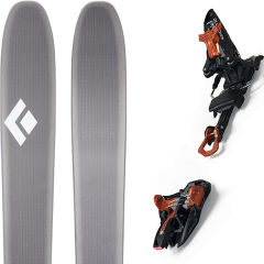 comparer et trouver le meilleur prix du ski Black Diamond Helio 105 19 + kingpin 10 100-125mm black/cooper 19 sur Sportadvice