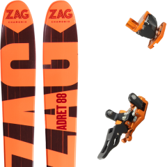 comparer et trouver le meilleur prix du ski Zag Adret 88 18 + guide 12 orange sur Sportadvice