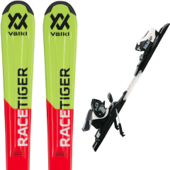 comparer et trouver le meilleur prix du ski Völkl racetiger flat + c5 easytrak nr jr whi j75 18 sur Sportadvice