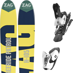 comparer et trouver le meilleur prix du ski Zag H105 18 + z12 b100 white/black sur Sportadvice