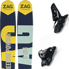 comparer et trouver le meilleur prix du ski Zag Slap 104 18 + squire 11 id black sur Sportadvice