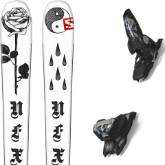 comparer et trouver le meilleur prix du ski Salomon Nfx white/black 19 + griffon 13 id black 19 sur Sportadvice