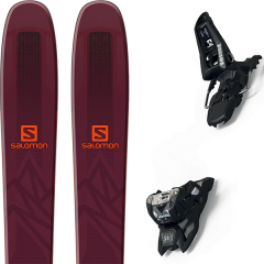 comparer et trouver le meilleur prix du ski Salomon Qst 106 bordeaux/orange + squire 11 id black sur Sportadvice