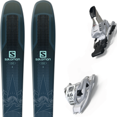 comparer et trouver le meilleur prix du ski Salomon Qst lux 92 darkblue/blue 19 + 11.0 tp 110mm white 19 sur Sportadvice