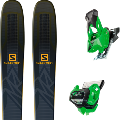 comparer et trouver le meilleur prix du ski Salomon Qst 99 black/saffron + tyrolia attack 13 gw green w/o brake sur Sportadvice