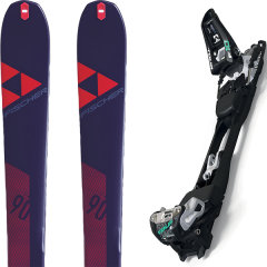 comparer et trouver le meilleur prix du ski Fischer My transalp 90 carbon 19 + f10 tour black/white 19 sur Sportadvice