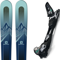 comparer et trouver le meilleur prix du ski Salomon Mtn explore 88 w blue/blue + f10 tour black/white sur Sportadvice