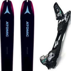 comparer et trouver le meilleur prix du ski Atomic Backland wmn 85 purple/pink + f10 tour black/white sur Sportadvice