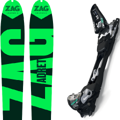 comparer et trouver le meilleur prix du ski Zag Adret 88 + f10 tour black/white sur Sportadvice