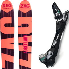 comparer et trouver le meilleur prix du ski Zag Adret 88 lady 18 + f10 tour black/white sur Sportadvice