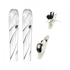 comparer et trouver le meilleur prix du ski K2 First luv + erp 10 white/black 19 sur Sportadvice