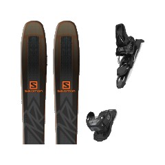 comparer et trouver le meilleur prix du ski Salomon Qst 92 black/orange + warden mnc 11 black l90 sur Sportadvice