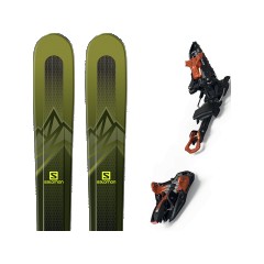 comparer et trouver le meilleur prix du ski Salomon Mtn explore 88 kaki/yellow + kingpin 13 75-100 mm black/cooper sur Sportadvice