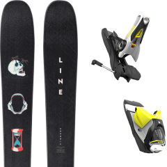 comparer et trouver le meilleur prix du ski Line Chronic + spx 12 dual b120 concrete yellow sur Sportadvice