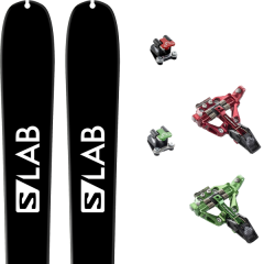 comparer et trouver le meilleur prix du ski Salomon S/lab minim black/blue/red + low tech race 2.0 manu green/magenta 17 sur Sportadvice