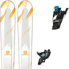 comparer et trouver le meilleur prix du ski Salomon Mtn explore 88 white/yellow 18 + mtn black/blue sur Sportadvice