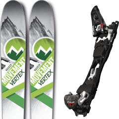 comparer et trouver le meilleur prix du ski Movement Vertex 17 + tour f10 black/white 18 sur Sportadvice