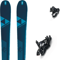comparer et trouver le meilleur prix du ski Fischer My transalp 82 carbon 19 + alpinist 9 black/ium 19 sur Sportadvice