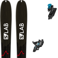 comparer et trouver le meilleur prix du ski Salomon S/lab x-alp black/blue/red 19 + mtn black/blue sur Sportadvice
